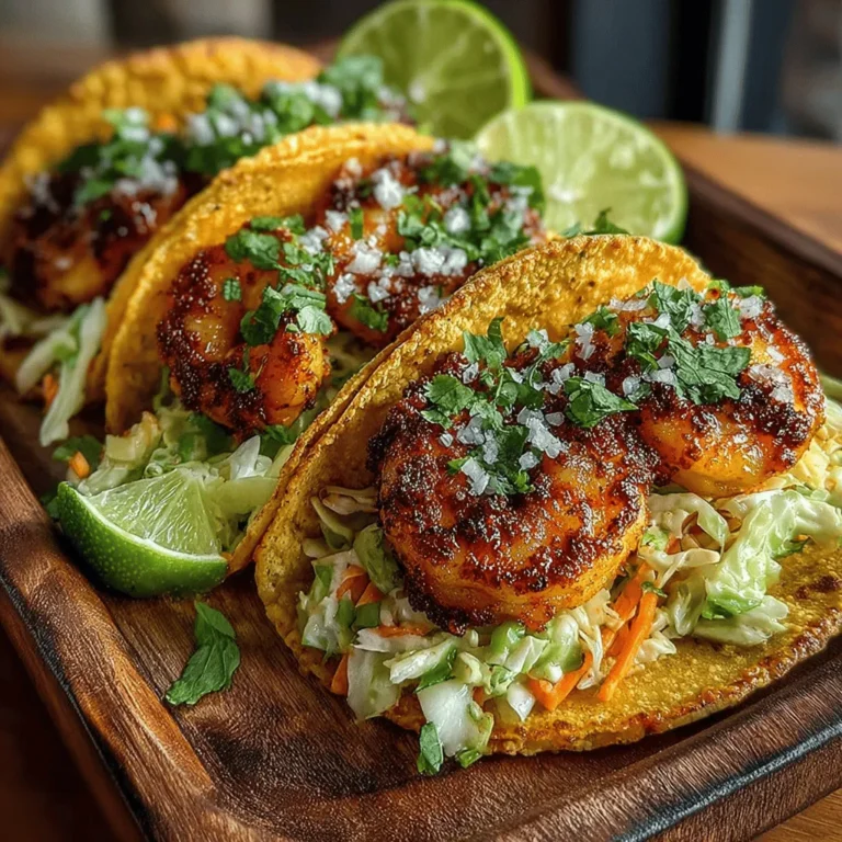 Exploring the vibrant flavors of seafood cuisine is an adventure that many food lovers cherish. One dish that stands out in the realm of quick and delightful meals is the Zesty Citrus Shrimp Tacos with Crunchy Slaw. This recipe marries the succulent taste of shrimp with a refreshing slaw, all wrapped in warm tortillas. Ideal for a weeknight dinner or a weekend gathering, these tacos are not only easy to prepare but are also packed with flavor and nutrition.