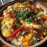 Fried rice is a beloved dish in many cultures, celebrated for its ability to transform simple ingredients into a vibrant, satisfying meal. Among the myriad variations, Sizzling Veggie-Packed Fried Rice stands out as a delightful option that not only tantalizes the taste buds but also showcases a colorful medley of fresh vegetables. This recipe is not just a dish; it’s a canvas for creativity, allowing you to customize the flavors and ingredients based on your personal preferences or what you have on hand.