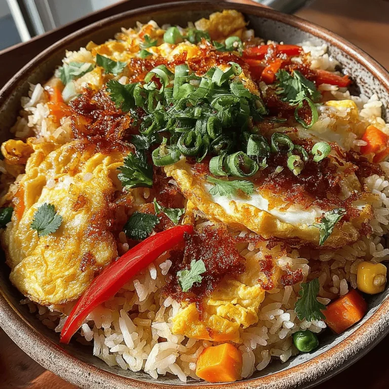 Fried rice is a beloved dish in many cultures, celebrated for its ability to transform simple ingredients into a vibrant, satisfying meal. Among the myriad variations, Sizzling Veggie-Packed Fried Rice stands out as a delightful option that not only tantalizes the taste buds but also showcases a colorful medley of fresh vegetables. This recipe is not just a dish; it’s a canvas for creativity, allowing you to customize the flavors and ingredients based on your personal preferences or what you have on hand.