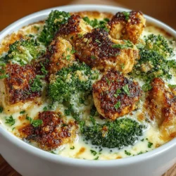 When it comes to comfort food that nourishes both the body and soul, few dishes can rival the charm of Cheesy Broccoli Chicken Delight. This savory bake combines tender chicken, vibrant broccoli, and a generous amount of melted cheese, creating a dish that is not only satisfying but also packed with essential nutrients. The appeal of this recipe lies in its comforting flavors and its ability to bring families together around the dinner table.