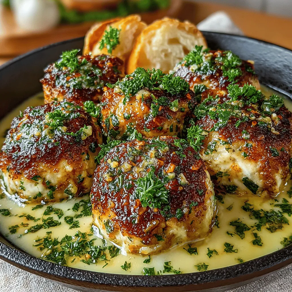 When it comes to quick weeknight dinners that don’t compromise on flavor, few dishes can rival the allure of creamy garlic butter chicken meatballs. This recipe presents a delightful combination of juicy, tender chicken meatballs enveloped in a rich, velvety garlic butter sauce that elevates a simple meal into a gourmet experience. Perfect for both family dinners and special occasions, these meatballs offer a comforting embrace with every bite, making them an instant favorite at the dinner table.