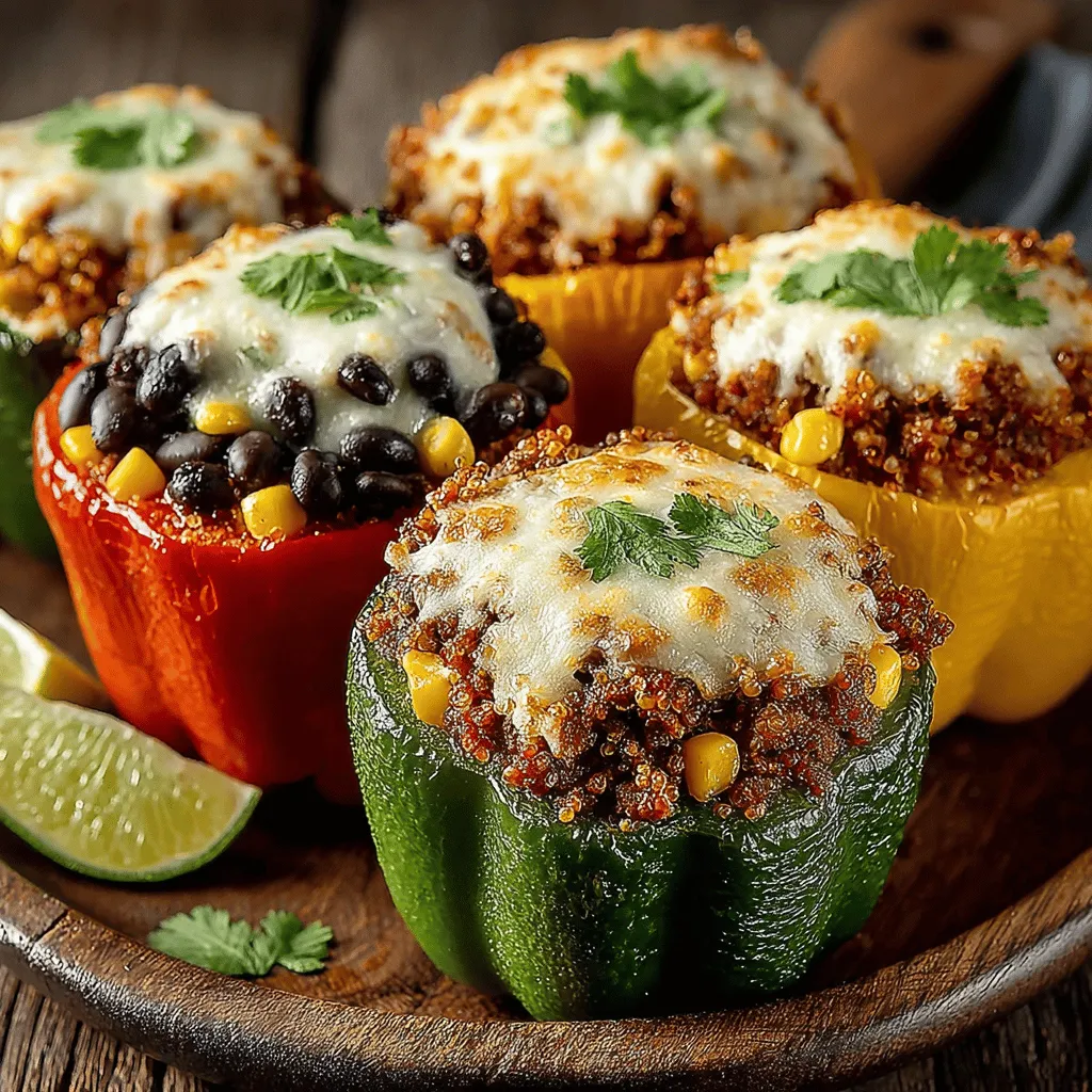 Hearty Turkey and Quinoa Stuffed Peppers are not just a meal; they are a celebration of wholesome, nutritious ingredients that come together to create a satisfying and colorful dish. This recipe is perfect for busy weeknights when you want something healthy yet delicious, or it can serve as an ideal make-ahead meal that can be easily reheated for lunch or dinner. Packed with protein, fiber, and a medley of vibrant flavors, these stuffed peppers are not only visually appealing but also cater to a variety of dietary preferences, making them a versatile option for any household.