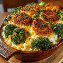 In the world of home cooking, few dishes provide the same warmth and comfort as a cheesy broccoli and rice casserole. This wholesome recipe combines tender broccoli florets, creamy cheese, and fluffy rice, delivering a satisfying meal that appeals to both children and adults alike. Whether you’re looking for a hearty side dish or a delightful main course, this cozy casserole is sure to become a family favorite. Let’s dive into the ingredients, preparation methods, and the reasons this dish deserves a spot on your dinner table.