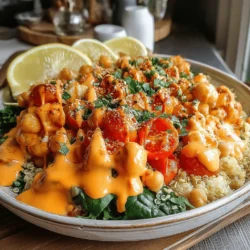 In the realm of healthy and satisfying meals, the Creamy Red Pepper and Chickpea Flatbowl stands out as a vibrant and nutritious option. This recipe not only tantalizes the taste buds with its rich flavors and creamy textures but also nourishes the body with wholesome ingredients. Combining protein-packed chickpeas, nutrient-dense quinoa, and a luscious roasted red pepper sauce, this flatbowl is perfect for a quick lunch or a light dinner. In this article, we will delve into the ingredients, preparation steps, and nutritional benefits of this delightful dish, ensuring you have all the information needed to recreate this meal at home.