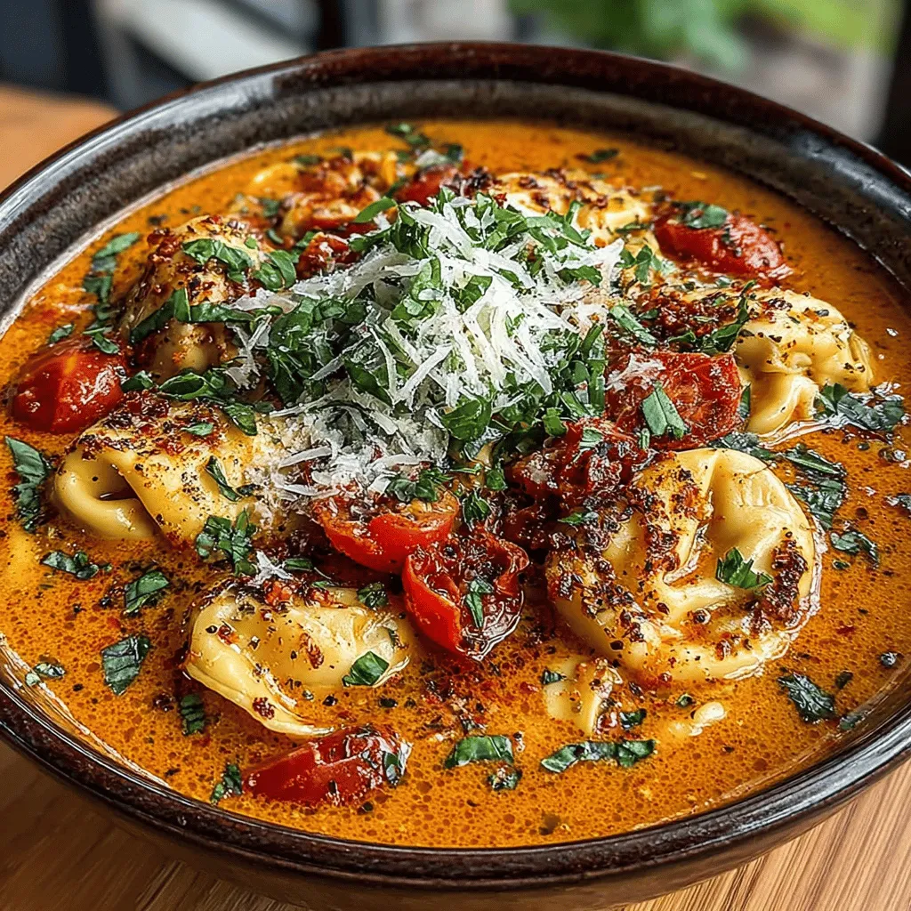 Explore the delightful world of soups with our Tomato Basil Bliss Tortellini Soup, a comforting dish that combines the rich flavors of tomatoes, the aromatic essence of basil, and the heartiness of cheese tortellini. Perfect for any season, this soup is easy to prepare and sure to satisfy your taste buds. Whether you're looking for a quick weeknight dinner or a cozy meal to share with loved ones, this recipe is a must-try. Join us as we delve into the ingredients, preparation methods, and benefits of this delightful dish.