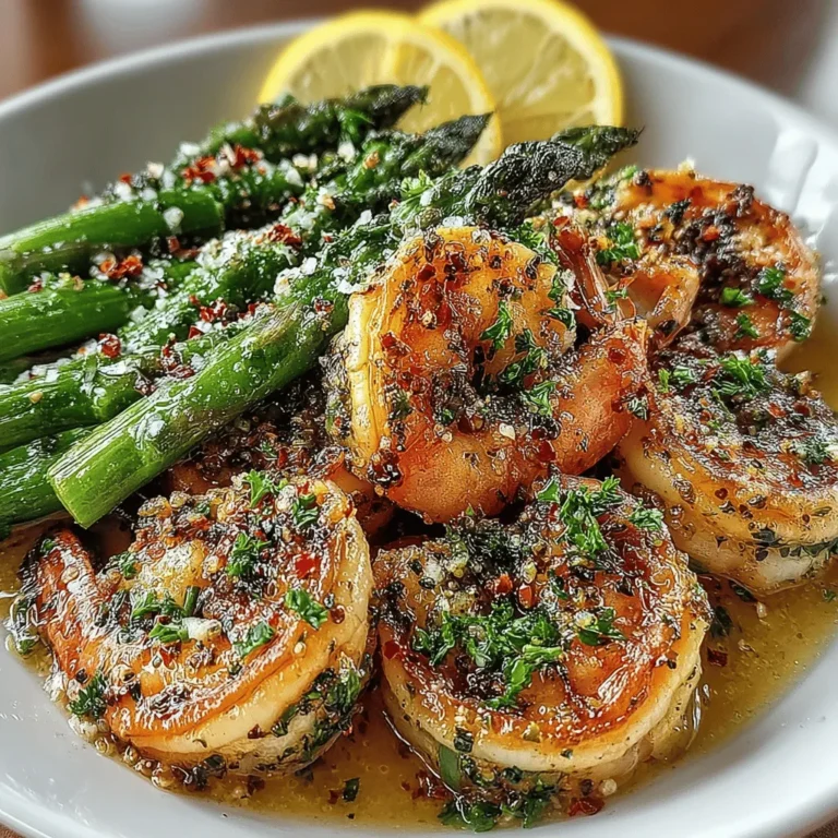 If you are looking for a dish that is both light and bursting with flavor, the Zesty Lemon Garlic Shrimp & Asparagus recipe is the perfect choice. This dish not only showcases the vibrant flavors of fresh shrimp and crisp asparagus but also highlights the importance of incorporating healthy meals into your diet. Shrimp is a lean source of protein, while asparagus is packed with vitamins and minerals, making them an ideal combination for a balanced meal. With its quick preparation time and zesty flavor profile, this recipe is perfect for busy weeknights or a delightful weekend dinner.