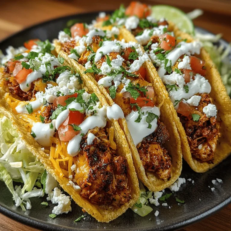 - 1 pound boneless, skinless chicken breasts - 2 tablespoons olive oil - 1 teaspoon chili powder - 1 teaspoon ground cumin - 1 teaspoon garlic powder - Salt and pepper to taste - 8 small corn or flour tortillas - 1 cup shredded lettuce - 1 cup diced tomatoes - ½ cup shredded cheese (cheddar or Mexican blend) - Fresh jalapeños, sliced (optional)