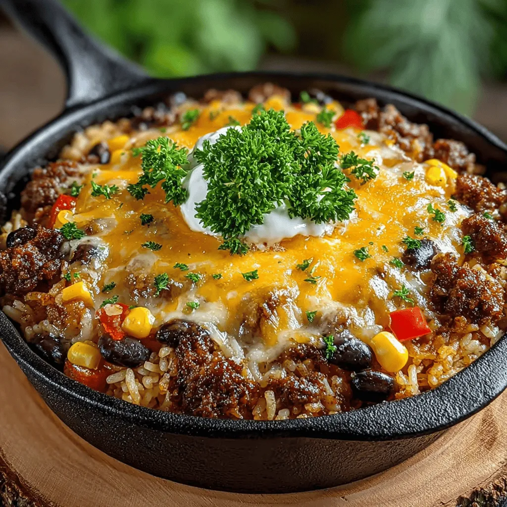 Cheesy Baked Beef & Rice Delight is the epitome of a comforting and hearty meal that brings the family together around the dinner table. In today's fast-paced world, easy and family-friendly recipes have become essential for busy lifestyles, and this dish perfectly fits the bill. With its one-pan preparation method, it not only saves time on cleanup but also ensures that every bite is packed with flavor and nutrition. Whether you're serving it for a weeknight dinner or a casual gathering, this recipe is sure to please everyone.