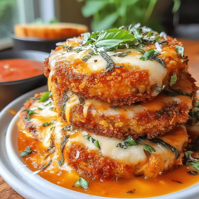 Eggplant Parmesan is a beloved Italian dish that combines layers of tender eggplant, rich marinara sauce, and gooey cheese, creating a comforting and satisfying meal. Traditionally baked or fried, this recipe takes a modern twist by utilizing an air fryer, resulting in a crispy exterior while keeping the dish lighter and healthier.