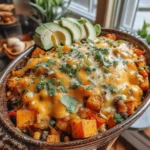 Harvest Delight Sweet Potato & Black Bean Casserole is a vibrant and nutritious dish that celebrates the flavors of autumn. This casserole combines the earthiness of sweet potatoes with the protein-rich goodness of black beans, making it a hearty meal that satisfies both hunger and health. It's perfect for family gatherings, cozy dinners, or as a comforting weeknight meal.